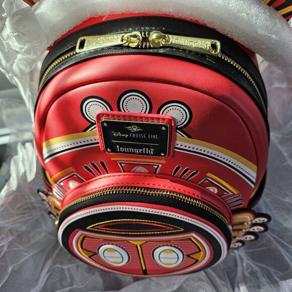 DCL Disney Cruise Line Lookout Cay Lighthouse Point Island Loungefly Backpack - Picture 3 of 8